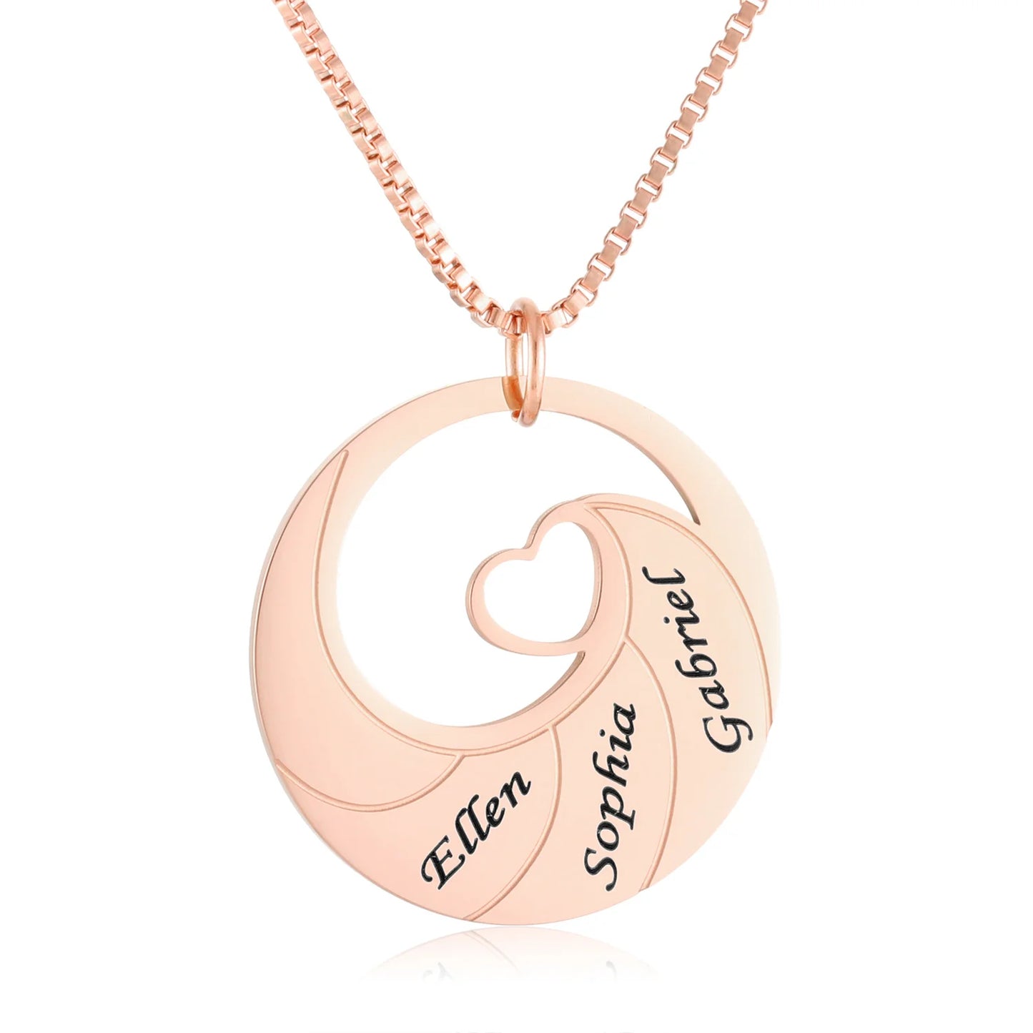 Custom Stainless Steel Wave Necklace for Women